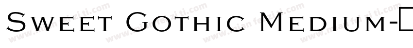 Sweet Gothic Medium字体转换